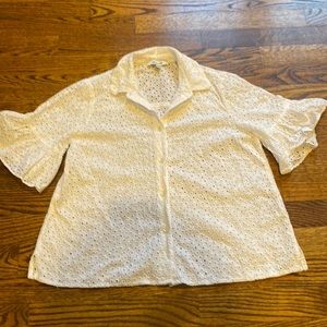 Madewell eyelet blouse